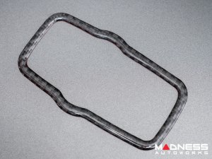 Alfa Romeo Stelvio Headlight Control Trim Kit - Carbon Fiber - Flexible / Self Adhesive